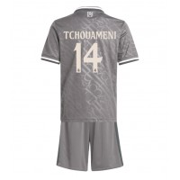 Echipament fotbal Real Madrid Aurelien Tchouameni #14 Tricou Treilea 2024-25 pentru copii maneca scurta (+ Pantaloni scurti)